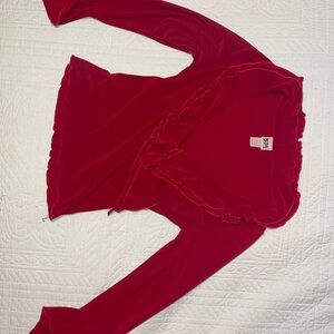 1990s Vintage 579 Red Blouse